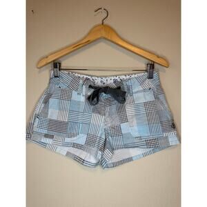 Element stripped patch like stretch shorts